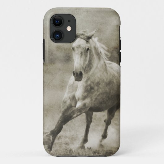 Rustige galopperende Andalusische paard Case-Mate iPhone Case (Achterkant)