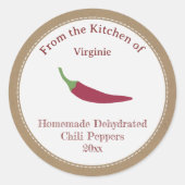 Rustige, gedehydrateerde Sticker met etiket voor k (Voorkant)