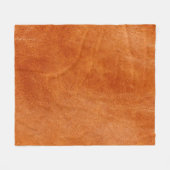 Rustige gember, natuurlijk leder fleece deken (Voorkant (Horizontaal))