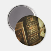 Rustige, gestapelde wolken met kratten magneet (Voorkant / Achterkant)