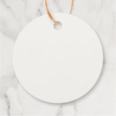 Rustige geweien blauw wit floreel baby shower bedankjes labels (Achterkant)