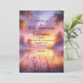 Rustige gloed van de avond bij het meer kaart (Staand voorkant)