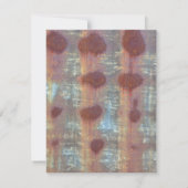 Rustige golfplaten Metal Wedding Invitaties Kaart (Achterkant)