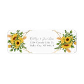 Rustige goudbloem etiket (Voorkant)