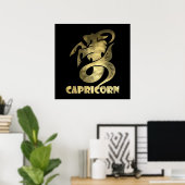 Rustige goudcapricorgeit 2 poster (Thuiskantoor)