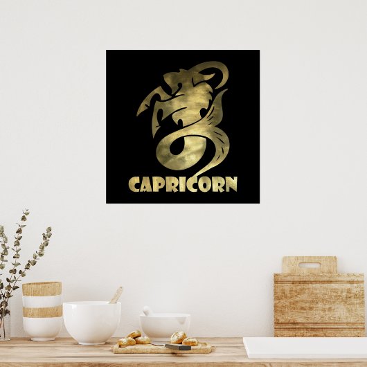 Rustige goudcapricorgeit 2 poster (Keuken)