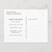 Rustige gouden houtkoordhoogten sparen de Datum Aankondigingskaart (Achterkant)