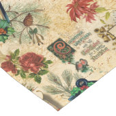 Rustige gouden kerstfeestdagen lange tafelloper (Hoek)