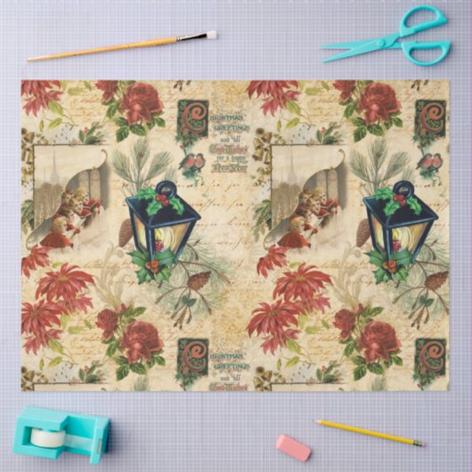 Rustige gouden kerstfeestdagen tissuepapier (Craft)