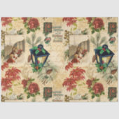 Rustige gouden kerstfeestdagen tissuepapier (Voorkant)