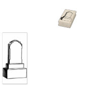Rustige grafsteen  Rubberstempel Rubberstempel (Gestempeld)