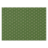 Rustige Green Gold Stars Pattern Festive Elegant Tafelkleed (Voorkant (Horizontaal))