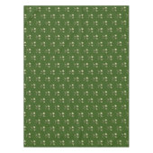 Rustige Green Gold Stars Pattern Festive Elegant Tafelkleed (Voorkant)