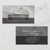 Rustige, grijze, rechthoekige strepen met een vlak visitekaartje (Voorkant / Achterkant)