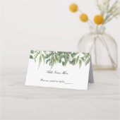 Rustige groene bladeren Greenery Foliage Table (Voorkant)