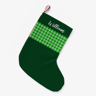 Rustige groene buffels gepersonaliseerd kleine kerstsok