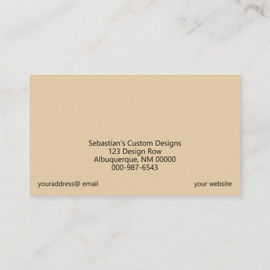 Rustige groene cirkelzagen Carpentry QR Code Front Visitekaartje (Achterkant)