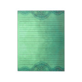 Rustige , groene gespleten kerrie notitieblok (Gedraaid)