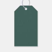 Rustige Groene Groothoutboom Cadeaulabel (Achterkant)