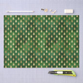 Rustige groene kerstbomen tissuepapier (Craft)