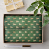Rustige groene kerstbomen tissuepapier (Geschenk)