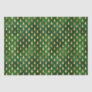 Rustige groene kerstbomen tissuepapier