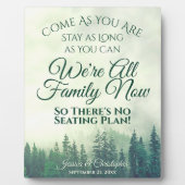 Rustige groene stekels Bieden zonder zitplank Fotoplaat (Voorkant)