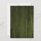 Rustige groene zonnebloem repetitie Dinner Kaart (Achterkant)