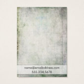 Rustige Grunge Earring Holder Display Kaarten Visitekaartjes (Achterkant)