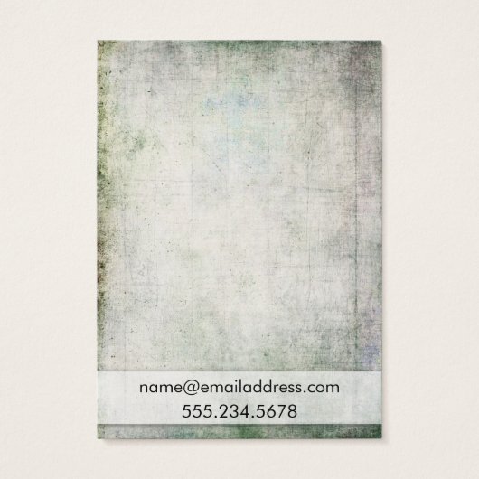 Rustige Grunge Earring Holder Display Kaarten Visitekaartjes (Achterkant)