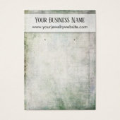Rustige Grunge Earring Holder Display Kaarten Visitekaartjes (Voorkant)