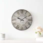 Rustige Grunge Style Eigen familienaam Muurklok Grote Klok (Huis)