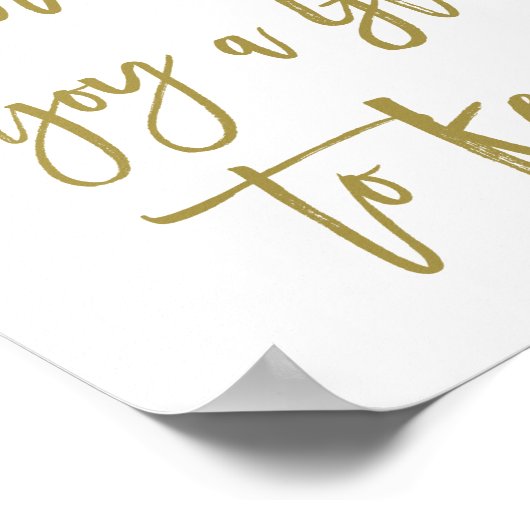 Rustige hand met briefing vind je bruiloft poster (Hoek)