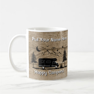 Rustige Happy Camper Class C RV Custom Coffee Mok