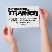 Rustige hardcore witte en zwarte flyer (Hand)