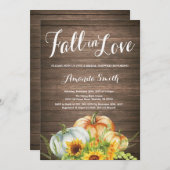 Rustige Herfst Bridal Shower-uitnodiging Kaart (Voorkant / Achterkant)