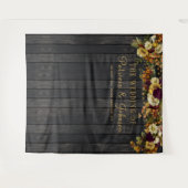 Rustige herfst floral bruiloft foto's achtergrond wandkleed (Voorkant (horizontaal))