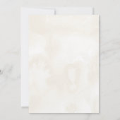 Rustige Herfst Floral Wedding Uitnodiging (Achterkant)