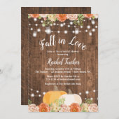 Rustige Herfst in Love Mason Jar Lights Vrijgezell Kaart (Voorkant / Achterkant)