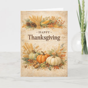Rustige herfst oogst Gelukkig Thanksgiving Kaart