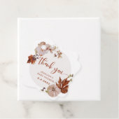 Rustige herfst pompoen bedankt je label (In situ)