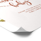 Rustige herfst pompoenboeken voor baby poster (Hoek)