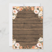 Rustige Herfst Pumpkin BabyQ Baby shower Uitnodigi Kaart (Achterkant)