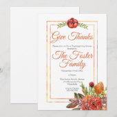 Rustige Herfst Vloeibare Thanksgiving Kaart (Voorkant / Achterkant)