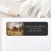 rustige herfst - western land - bruiloft met rode etiket (Insitu)