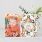 Rustige Herfst Woodland Floral 1 1 september Kaart (Staand voorkant)