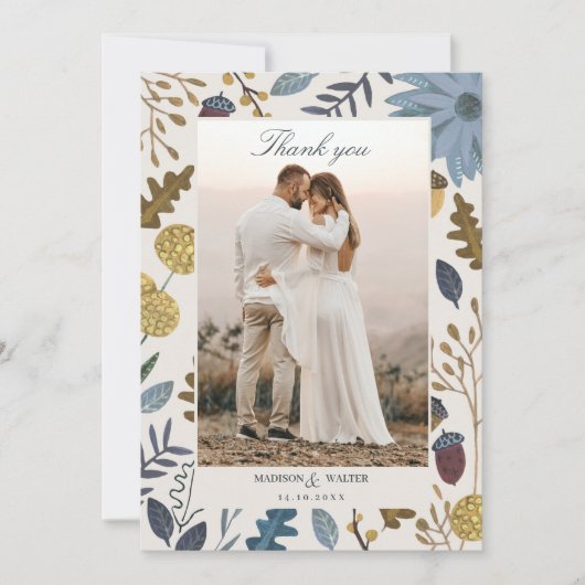 Rustige herfstbladeren herfst herfst herfst herfst kaart (Voorkant)