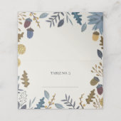 Rustige herfstbladeren herfst herfstbruiloft (Buitenkant ongevouwen)