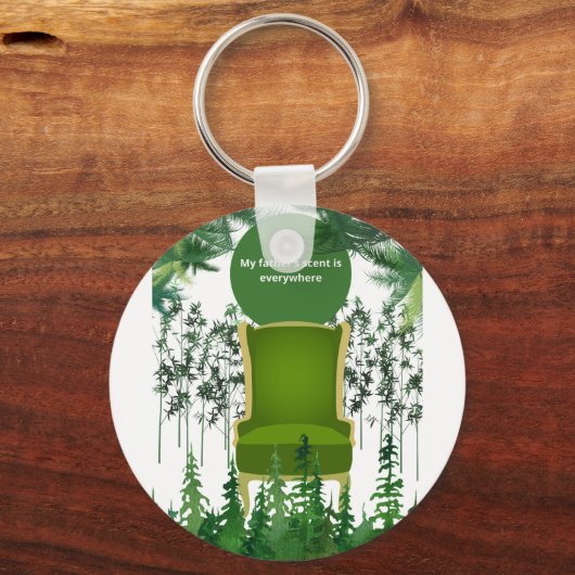 Rustige herinnering in Natuur's Hue & Nostalgic De Sleutelhanger (Voorkant)