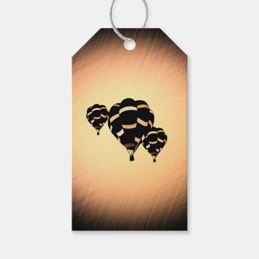 Rustige heteluchtballonnen cadeaulabel (Voorkant)